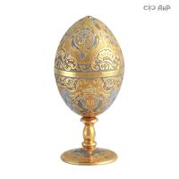 Яйцо сувенирное Христос воскрес! с синей шпинелью, Артикул: 16909