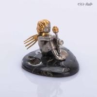 Сувенир Маленький принц на камне, аммонит, Артикул: AF0000012786