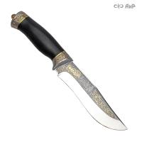  Нож Клычок-3 с сюжетом Охота на кабана, Артикул: 37244 