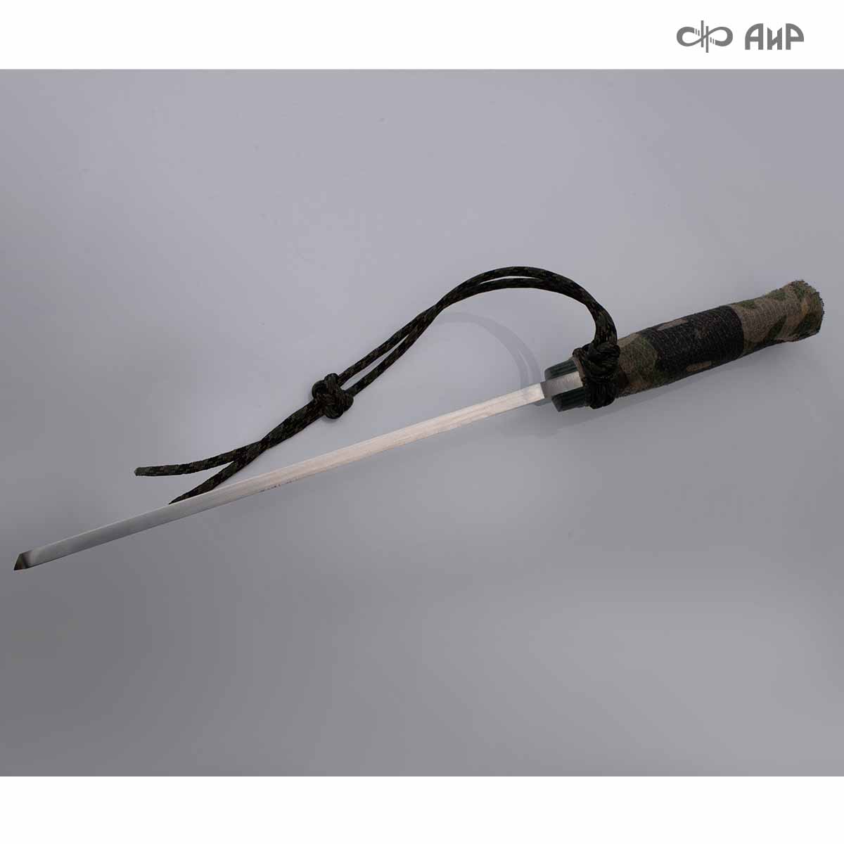 Уралмаш тесак (G10 зелено-черный, паракорд с темлячным узлом, кастомная заточка) - Компания «АиР»