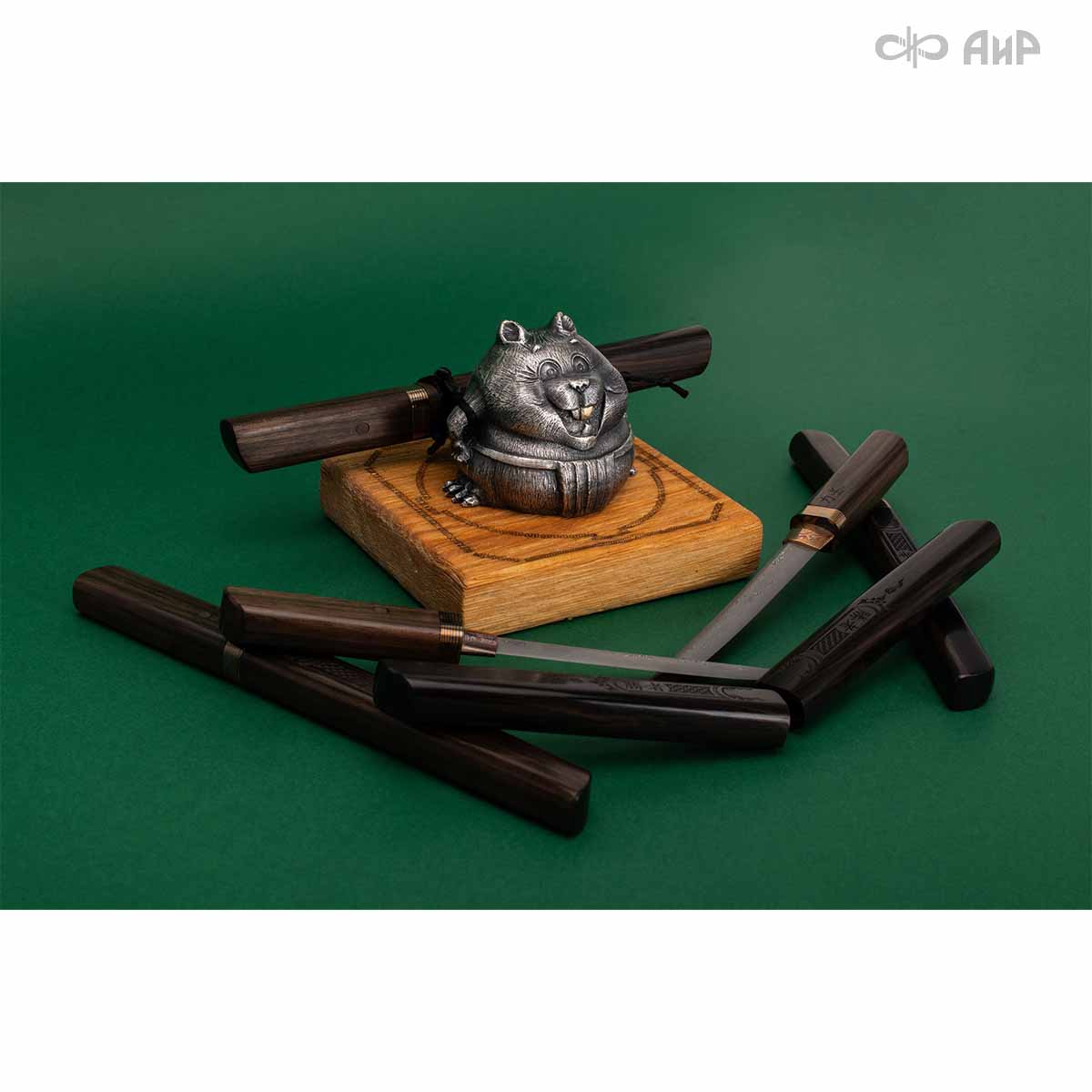  Композиция Хома Рикиси с айкути, макасар, дамасская сталь ZDI-1016 - Компания «АиР»