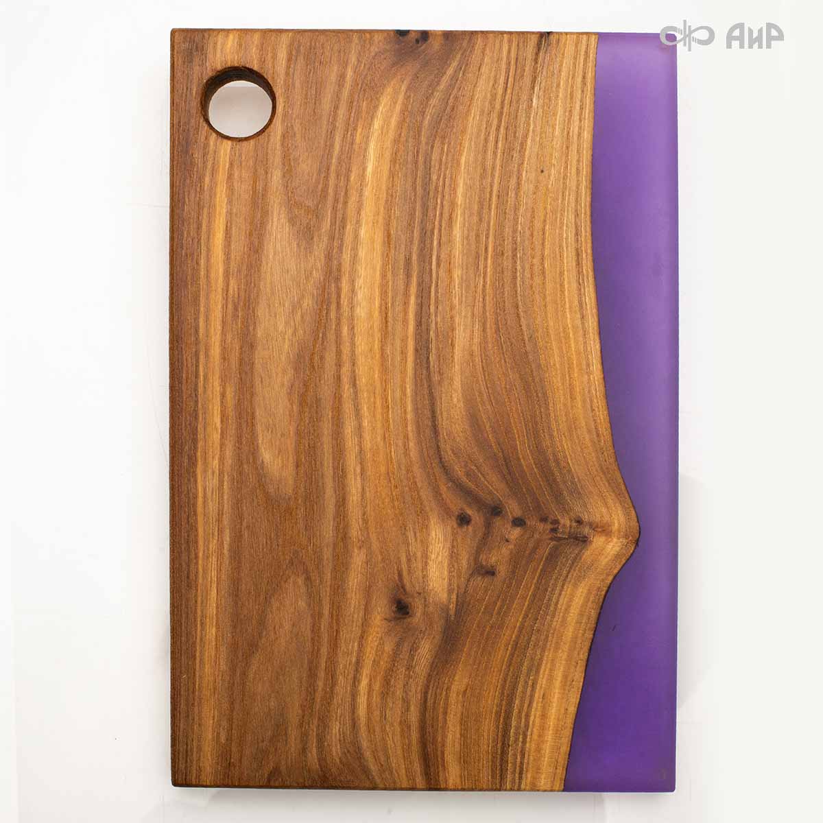 Доска сервировочная Горизонт, карагач, лаванда - Компания «АиР»