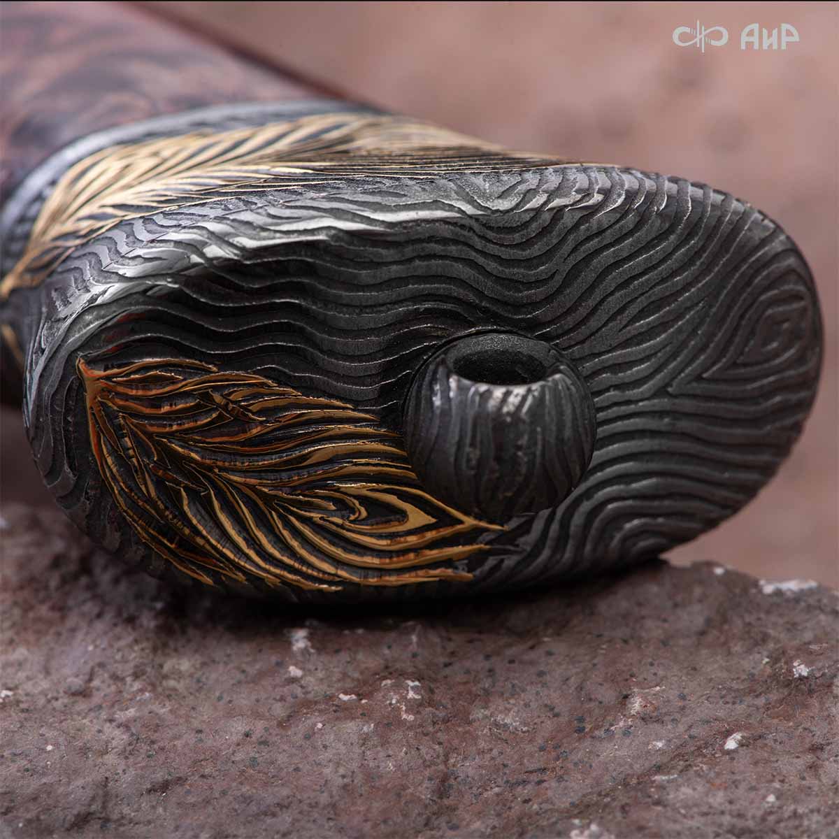 Нож Чернокрылый павлин, авторские ножны, Артикул: 39240 - Компания «АиР»