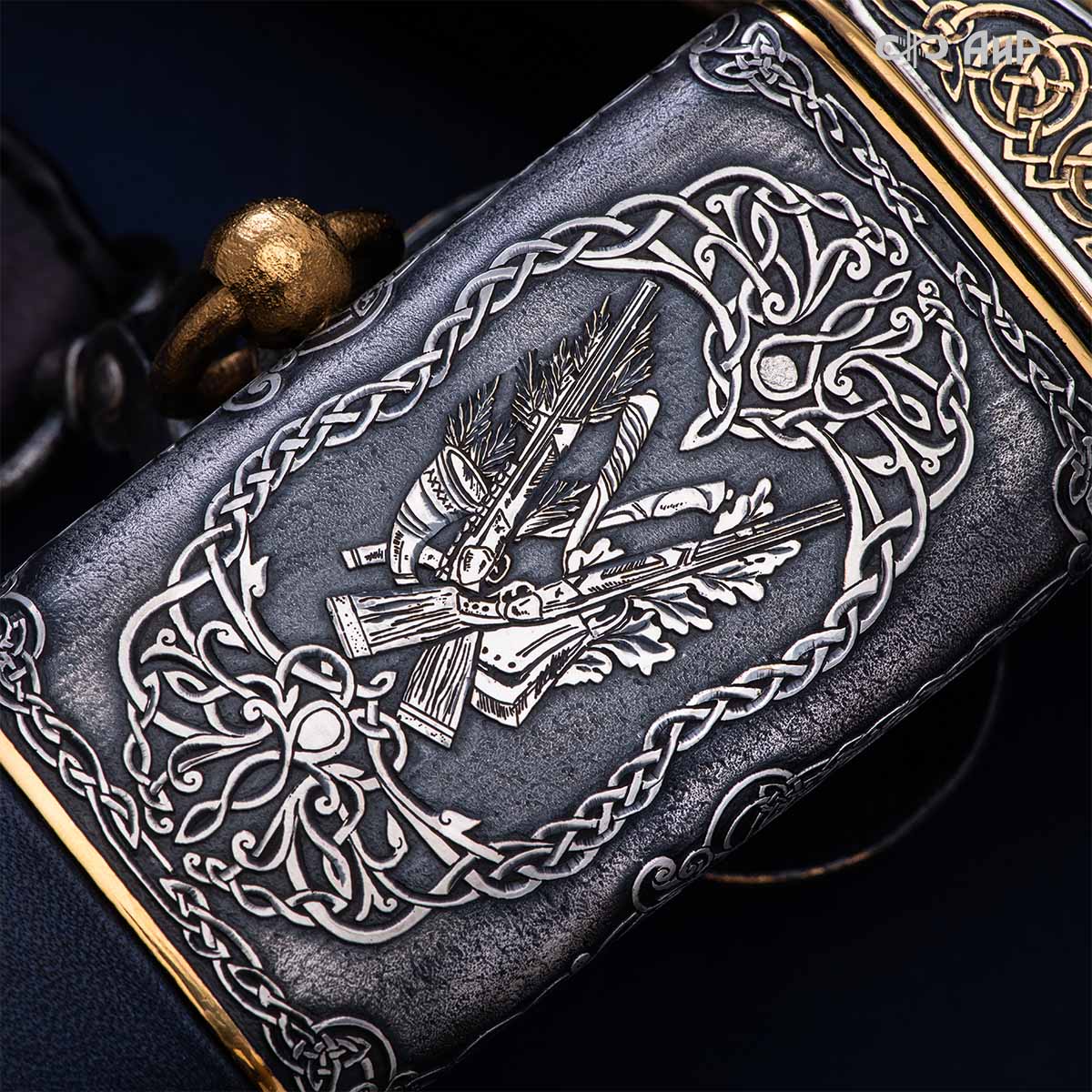  Гарнитур охотничий Царская охота, с хиршфангером, Артикул: 39191 - Компания «АиР»