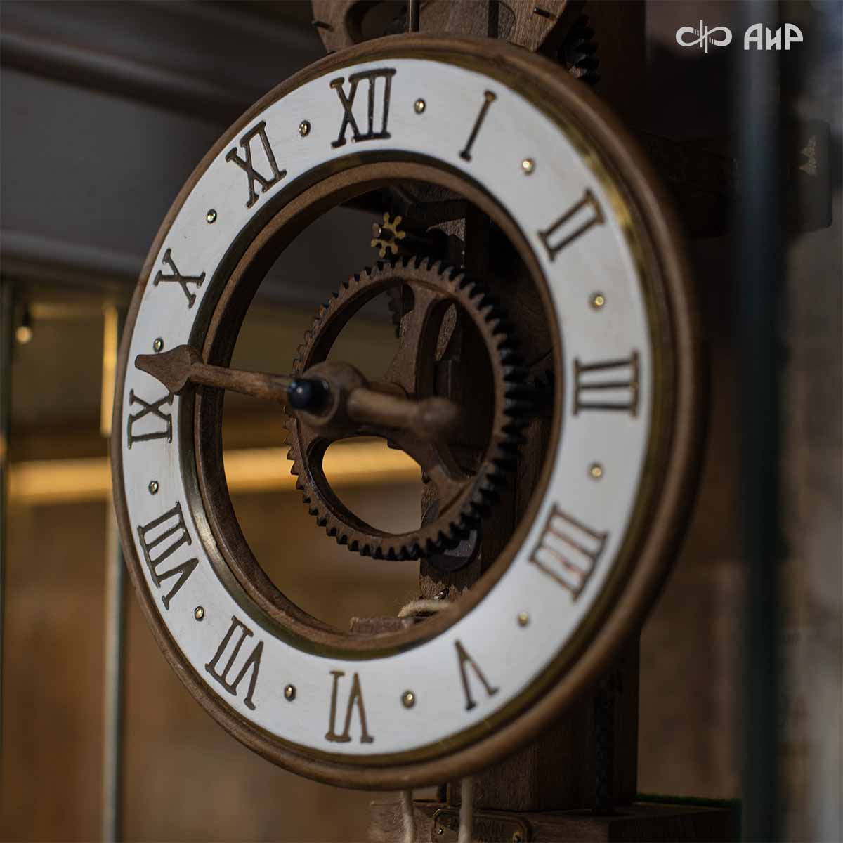  Настенные деревянные часы Ардавин Рассвет, цвет белый (Ardavin MATUTINUS Blanco), Артикул: AF0000013391 - Компания «АиР»