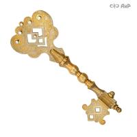Ключ сувенирный с белыми фианитами и цирконами, Артикул: 1316