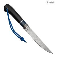 Нож Финка-5, стабилизированный граб, стабилизированный кап клена синий, авторские ножны, Артикул: 38920