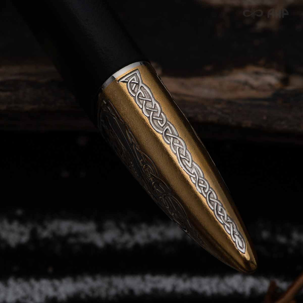 Нож Лиса с сюжетом Орел на воле, комбинированные ножны, Артикул: 37451 - Компания «АиР»