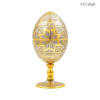  Яйцо сувенирное Звезда с красным корундом, Артикул: 36888