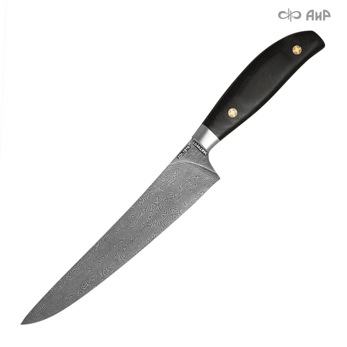 Мясницкий ЦМ (текстолит, мозаичные пины) дамасская сталь ZDI-1016 - Компания «АиР»