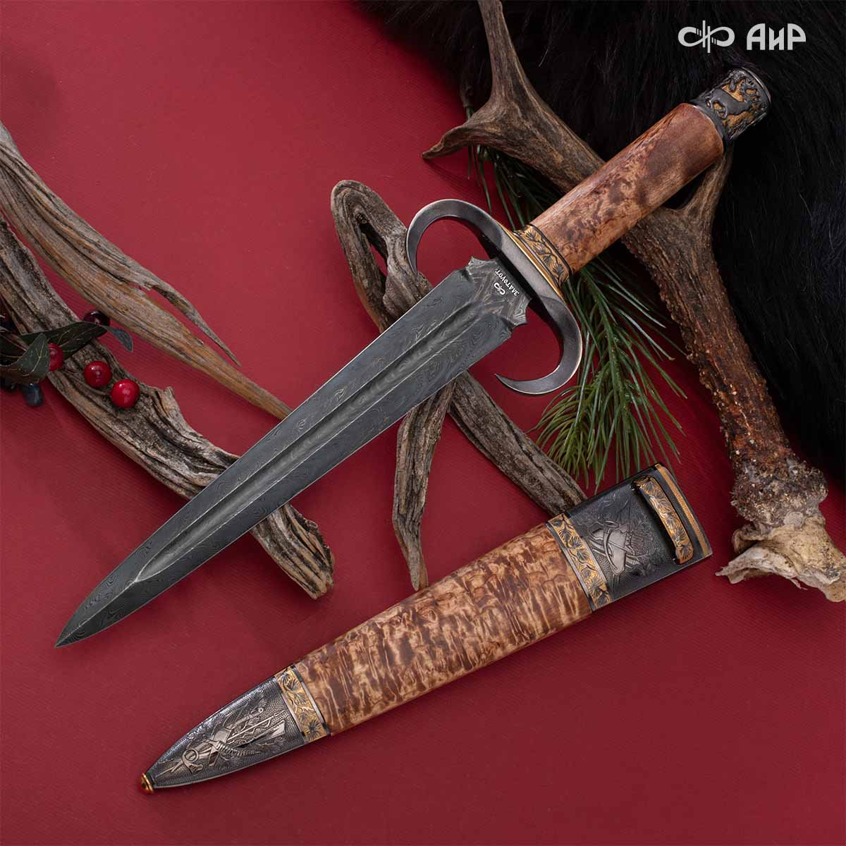 Кинжал охотничий Русский лес, Артикул: 39185  - Компания «АиР»