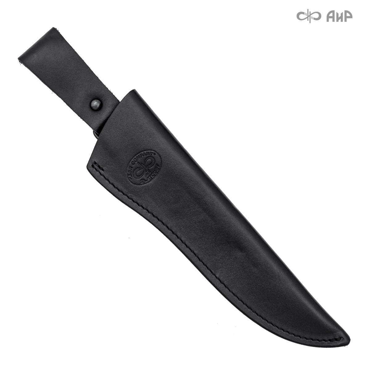 Ножны кожаные для ножа Турист (черные) - Компания «АиР»