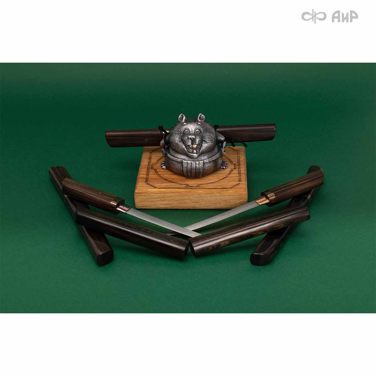  Композиция Хома Рикиси с айкути, макасар, дамасская сталь ZDI-1016 - Компания «АиР»