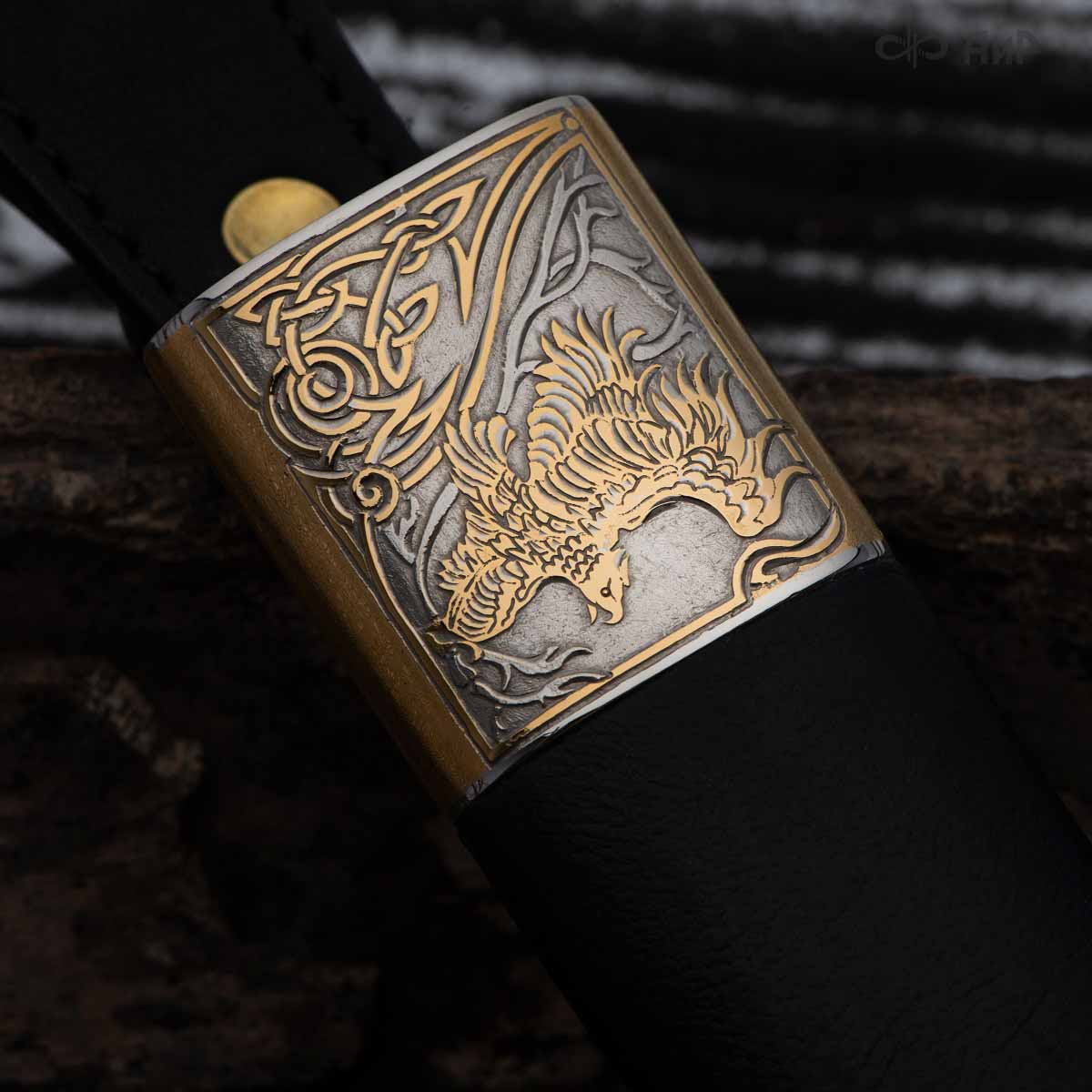 Нож Лиса с сюжетом Орел на воле, комбинированные ножны, Артикул: 37451 - Компания «АиР»