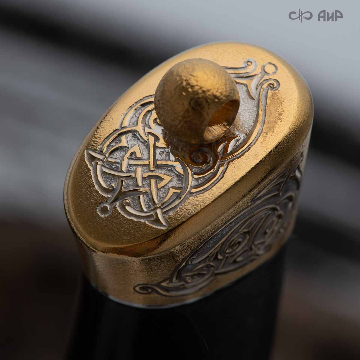 Нож Лиса с сюжетом Орел на воле, комбинированные ножны, Артикул: 37451 - Компания «АиР»