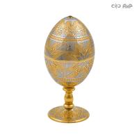  Яйцо сувенирное Звезда с красным корундом, Артикул: 36882