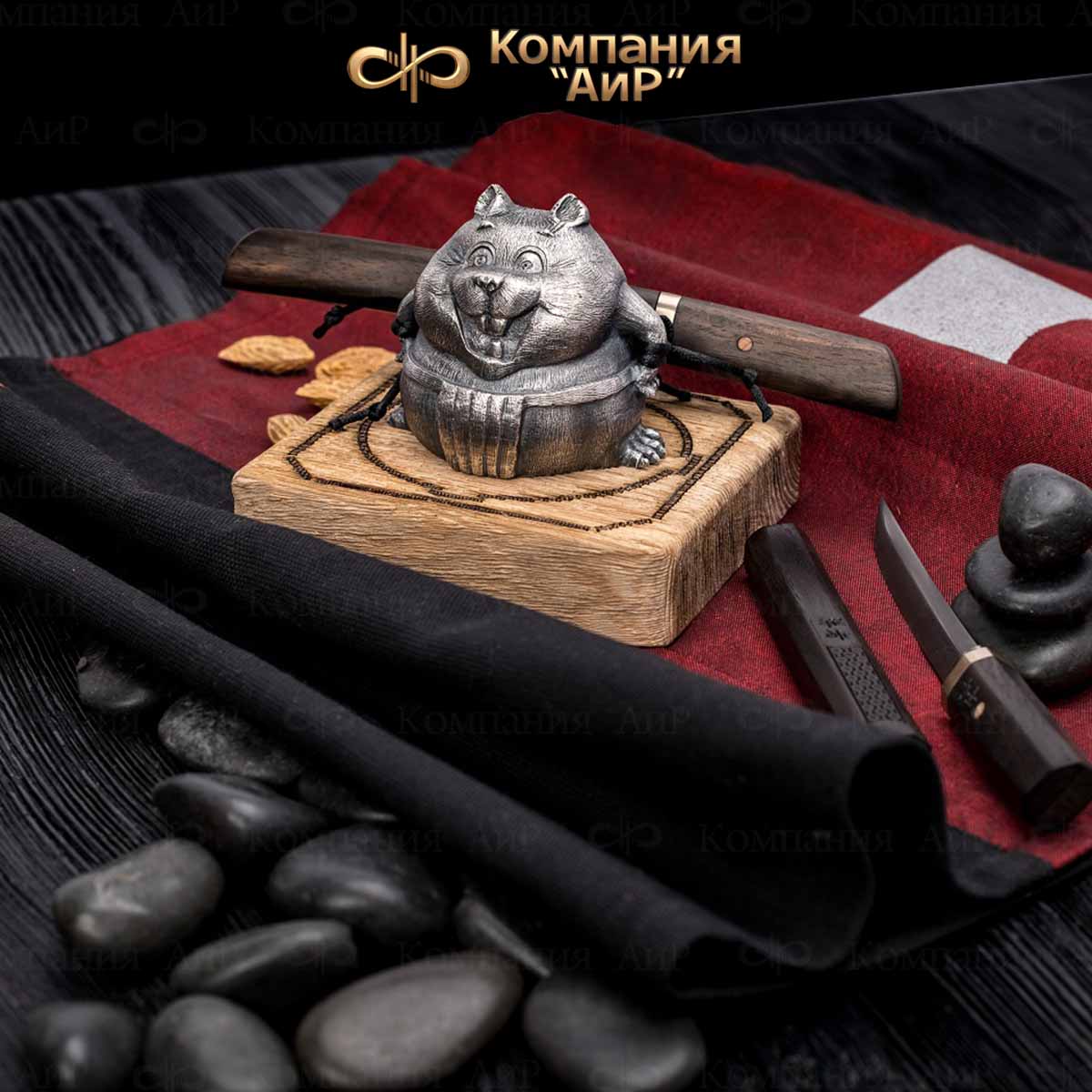  Композиция Хома Рикиси с айкути, макасар, дамасская сталь ZDI-1016 - Компания «АиР»