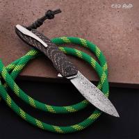 Хантер (фэткарбон змеиная кожа, медь, кастомная заточка) дамасская сталь ZDI-1016 - Компания «АиР»