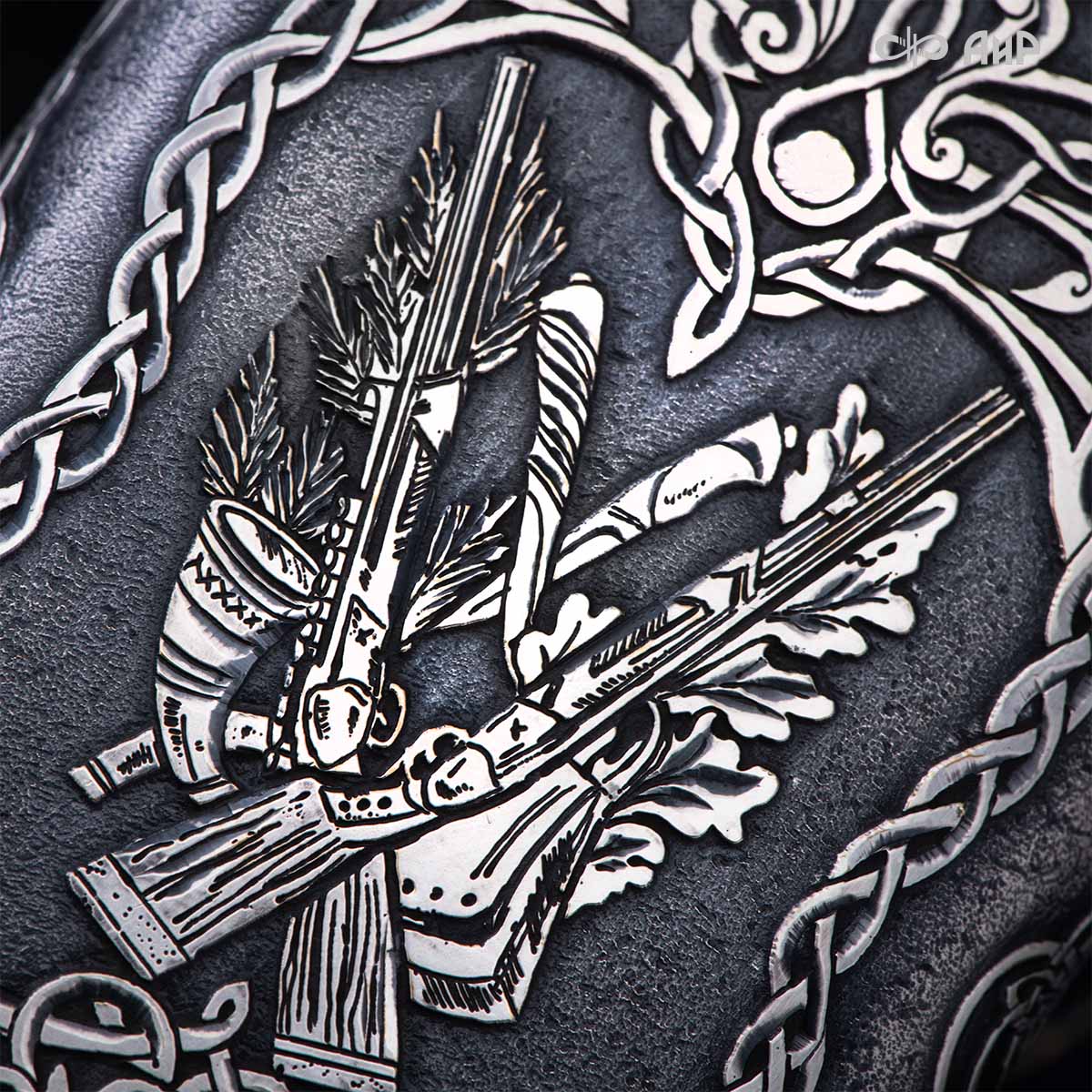  Гарнитур охотничий Царская охота, с хиршфангером, Артикул: 39191 - Компания «АиР»