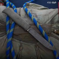 Финка Лайт (текстолит, пескоструйная обработка рукояти, клиновая срезка, стоунвош)