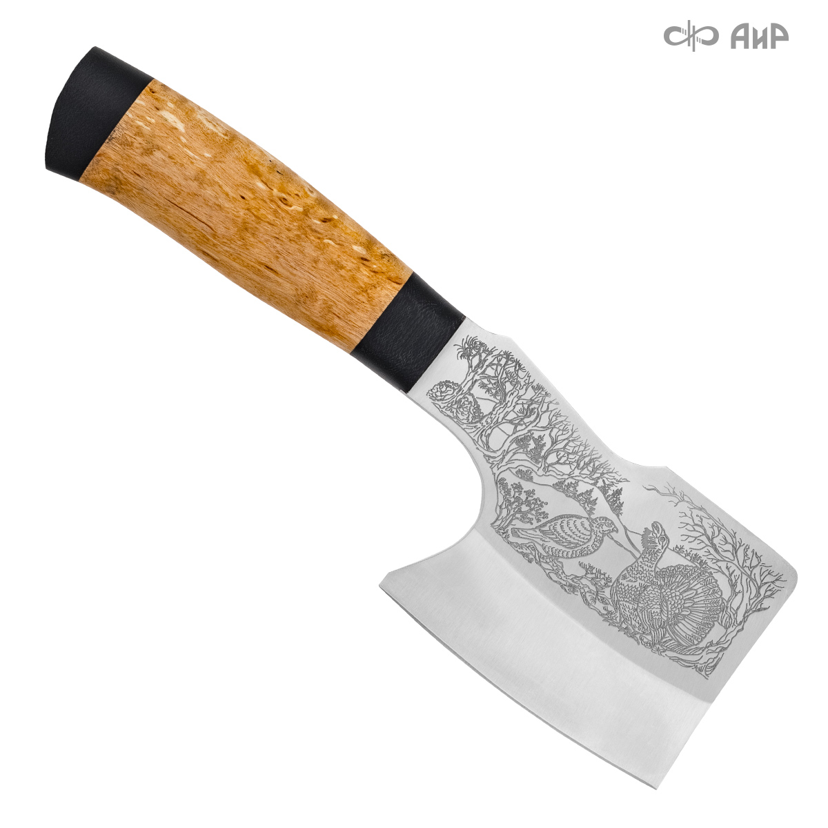 Набор Шашлычный-2 (карельская береза, гравировка глухари) - Компания «АиР»