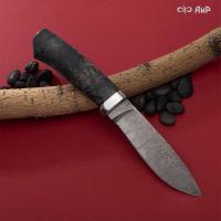 Пилигрим (стабилизированный березовый кап лазурный) дамасская сталь ZD-0805 - Компания «АиР»