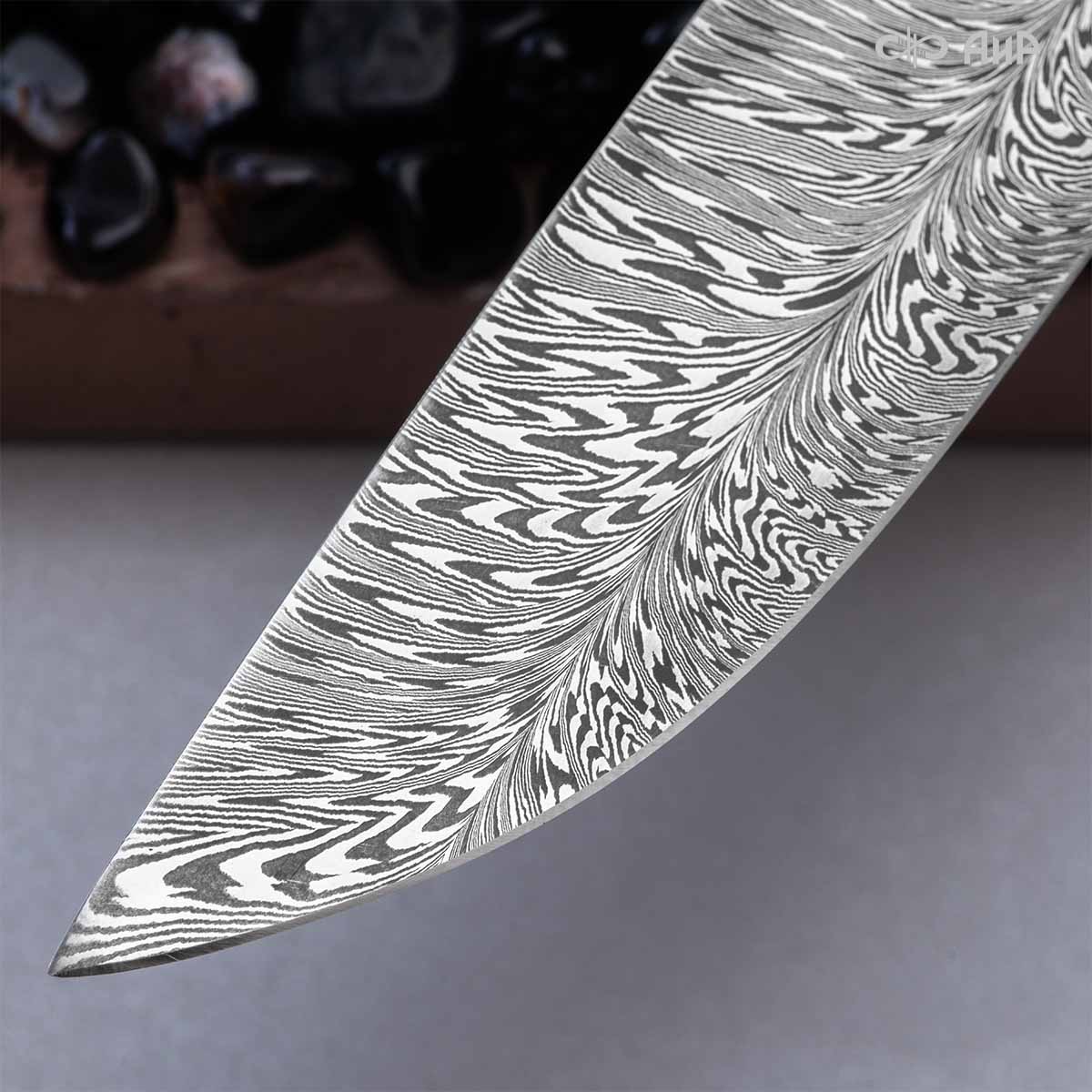 Нож Чернокрылый павлин, авторские ножны, Артикул: 39240 - Компания «АиР»