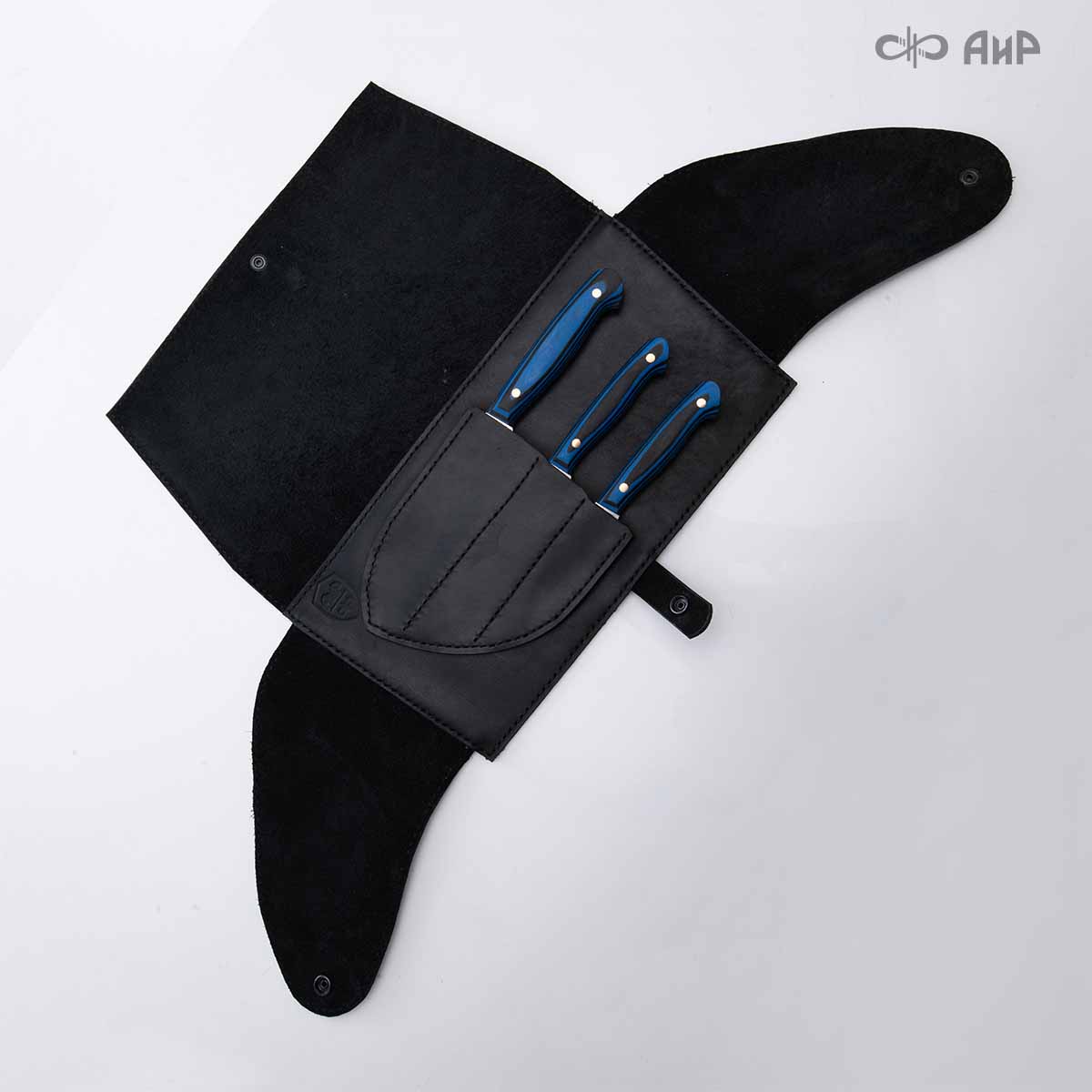 Набор Сантоку-3 ЦМ (G10 черно-синий) CPR - Компания «АиР»