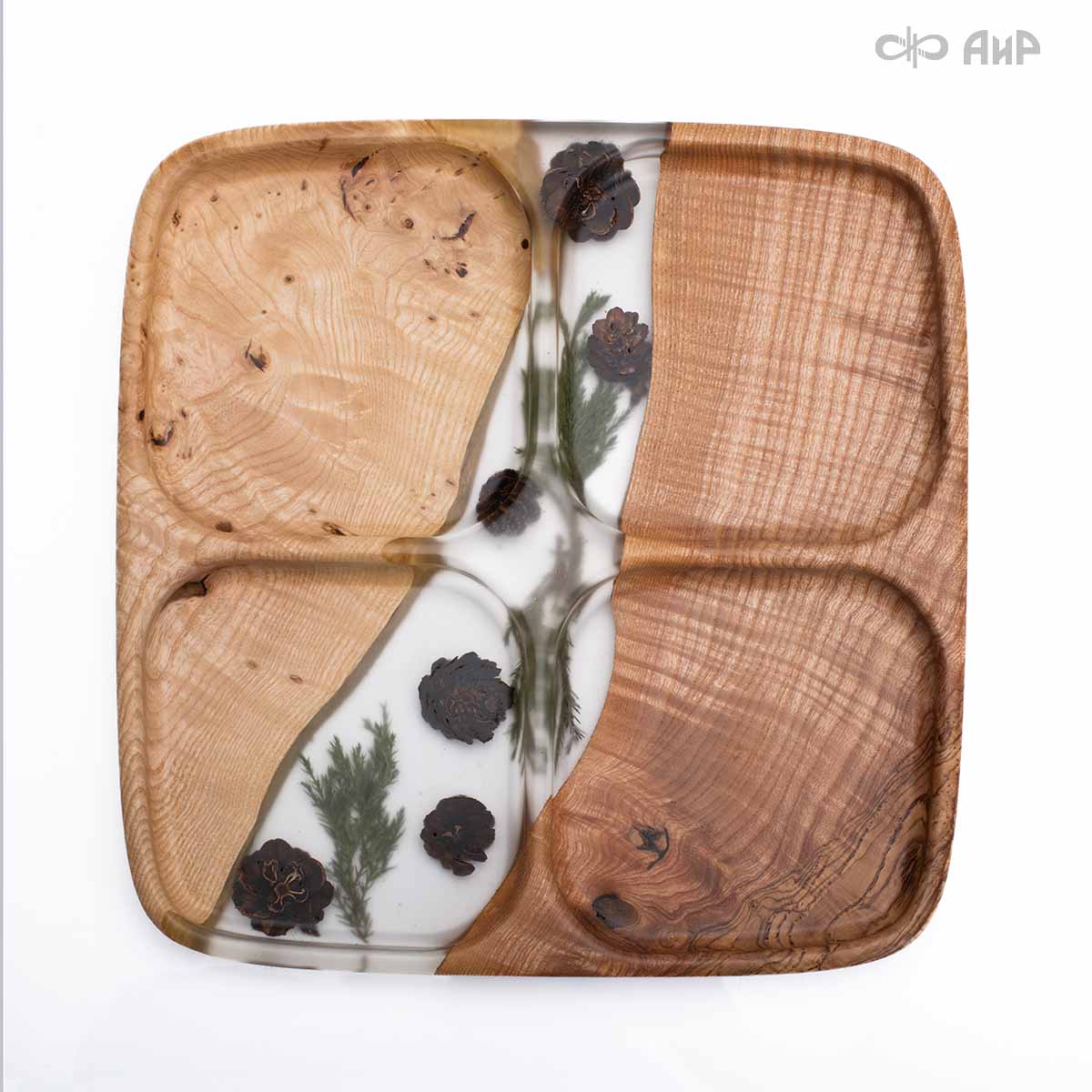 Менажница Алтай, карагач, шишечки лиственницы, веточки можжевельника, 25 см - Компания «АиР»