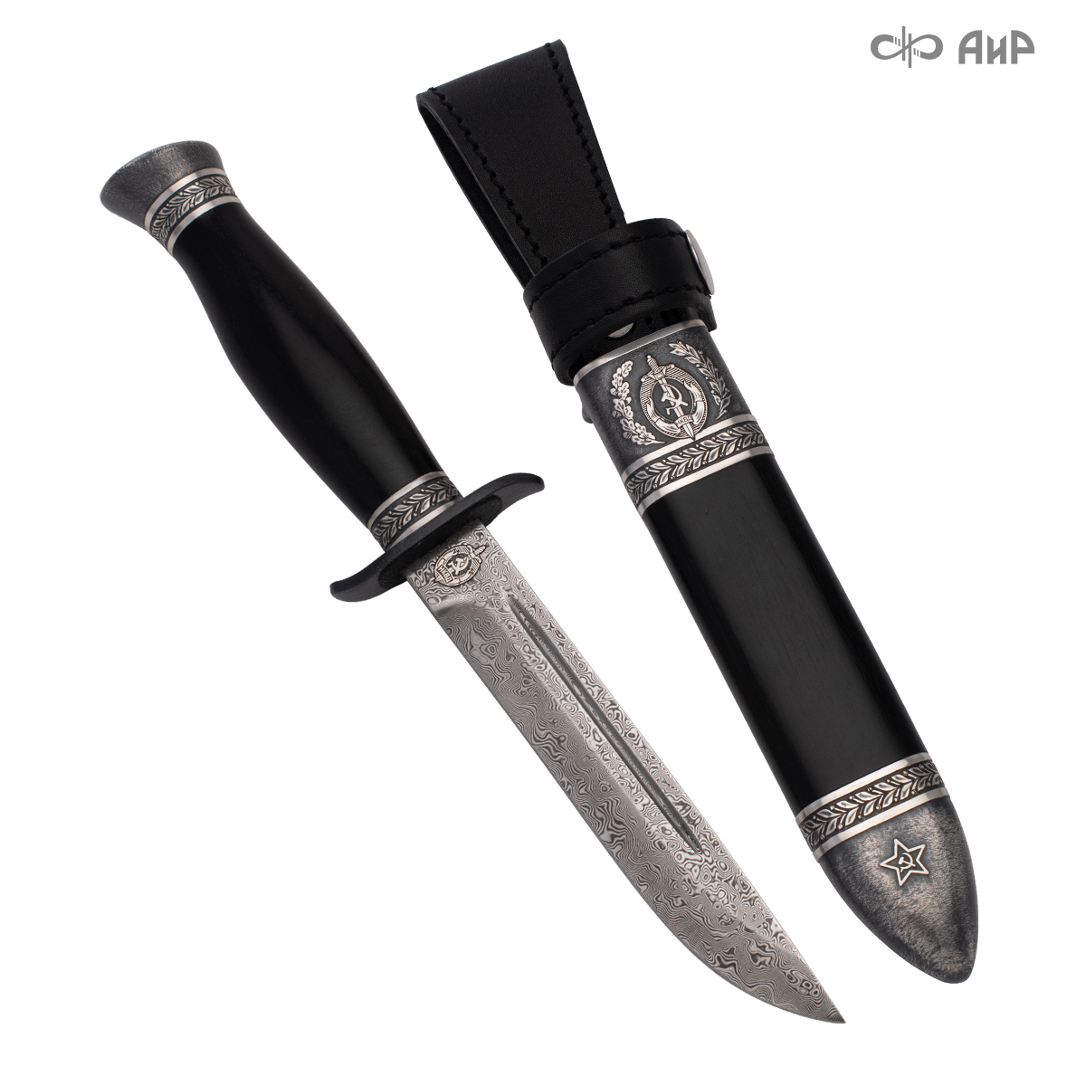  Нож Финка-2 НКВД с серебром, ZDI-1016, комбинированные ножны Артикул: 39002, 39003, 39004, 39005 - Компания «АиР»