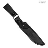 Ножны кожаные для ножа Штрафбат (черные)