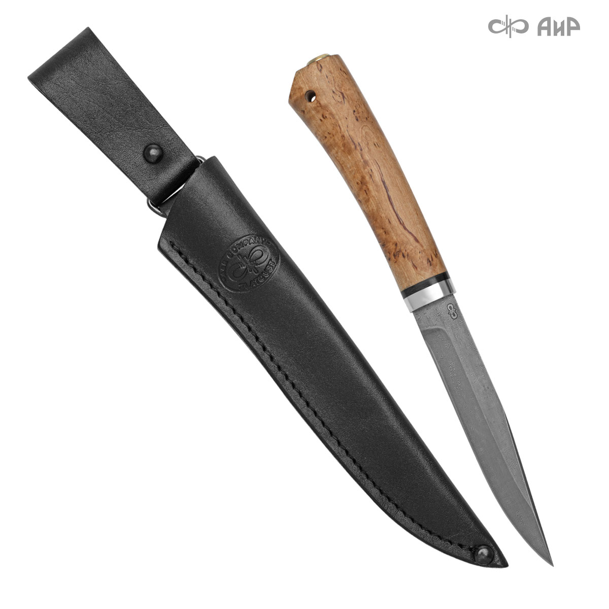 Заноза (карельская береза) дамасская сталь ZD-0803 - Компания «АиР»