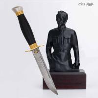 Набор Железный Феликс & Финка-2 НКВД с золотом, ZDI-1016, кожаные ножны - Компания «АиР»