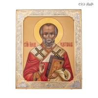 Икона в окладе Святитель Николай Чудотворец, Артикул: 39139