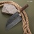 Сербский нож ЦМ (стабилизированная карельская береза коричневая, мокуме гане, кастомная заточка), дамасская сталь ZDI-1016 - Компания «АиР»