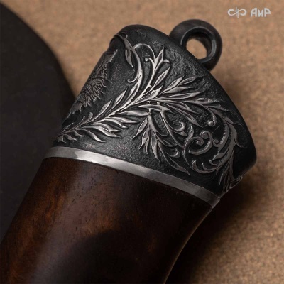  Нож Бекас с сюжетом Свирепый тигр, комбинированные ножны, Артикул: 38936 - Компания «АиР»