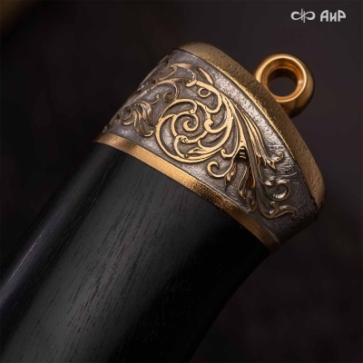 Нож Лиса с сюжетом Утиная охота, комбинированные ножны, Артикул: 38907 - Компания «АиР»