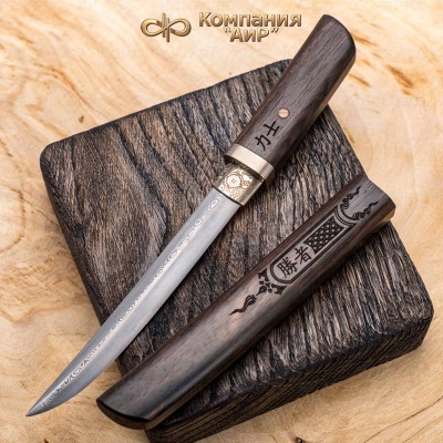  Композиция Хома Рикиси с айкути, макасар, дамасская сталь ZDI-1016 - Компания «АиР»
