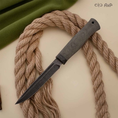 Финка Вача Лайт (текстолит, пескоструйная обработка рукояти, отверстие под темляк, стоунвош) - Компания «АиР»