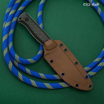 Стриж-Т (карбон зебра зеленый) дамасская сталь ZDI-1016 - Компания «АиР»