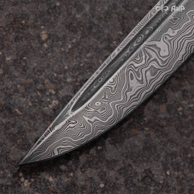 Финка-2 Вача (граб) дамасская сталь ZDI-1016 - Компания «АиР»