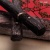  Нож Айкути, дамасская сталь ZDI-1016, композит с медной микросеткой волны, черный, мокуме гане, Артикул: AF0000018707  - Компания «АиР»