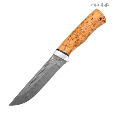 Бекас (карельская береза,  с золочением) дамасская сталь ZDI-1016 - Компания «АиР»