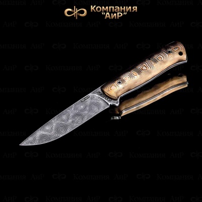 Стриж (мокуме гане) дамасская сталь ZDI-1016, узор пирамида - Компания «АиР»