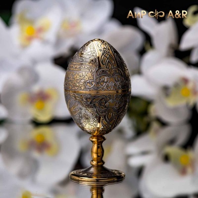 Яйцо сувенирное Весна с зелеными алпанитами, Артикул: 36890 - Компания «АиР»