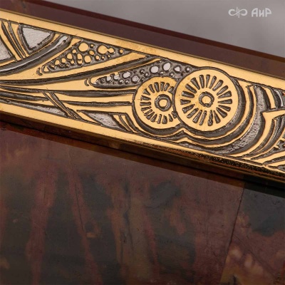 Шкатулка Энергия солнца из яшмы Пикассо и янтаря, Артикул: 38712 - Компания «АиР»