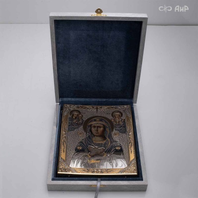 Икона Божией Матери в окладе Умиление (икона заказчика, XIX в.), Артикул: 39154 - Компания «АиР»