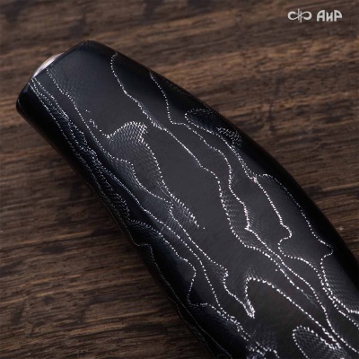 Набор Поварской-3 (композит с алюминиевой микросеткой волны, черный) дамасская сталь ZDI-1016 - Компания «АиР»