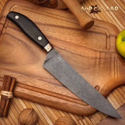 Поварской ЦМ (текстолит, мокуме гане, мозаичные пины, стоунвош, гравировка) - Компания «АиР»