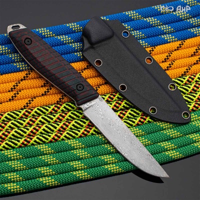 Жулан-Т (микарта зелено-красная) дамасская сталь ZDI-1016 - Компания «АиР»